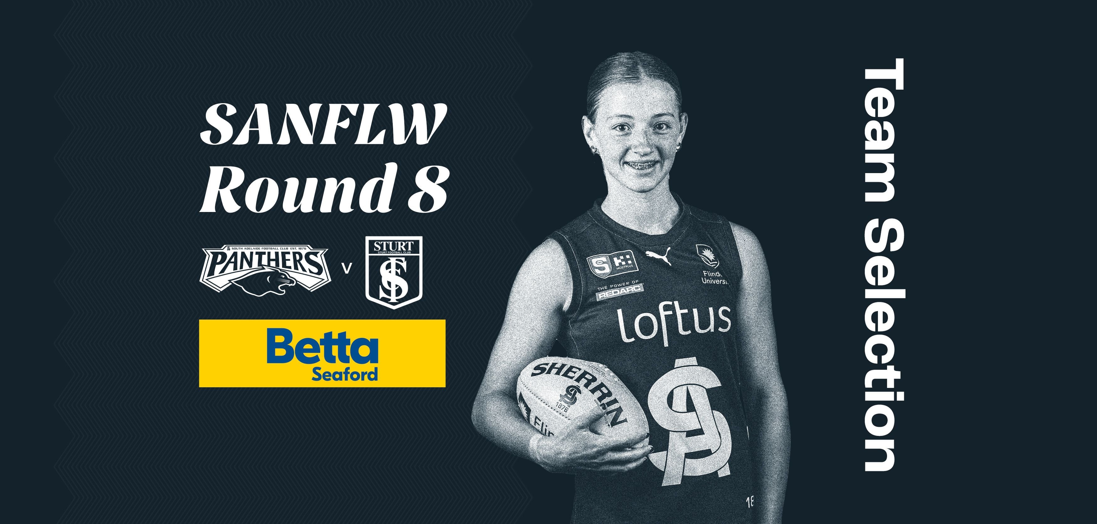BETTA Team Selection: SANFLW Round 8 v Sturt BETTA Team Selection: SANFLW Round 8 v Sturt